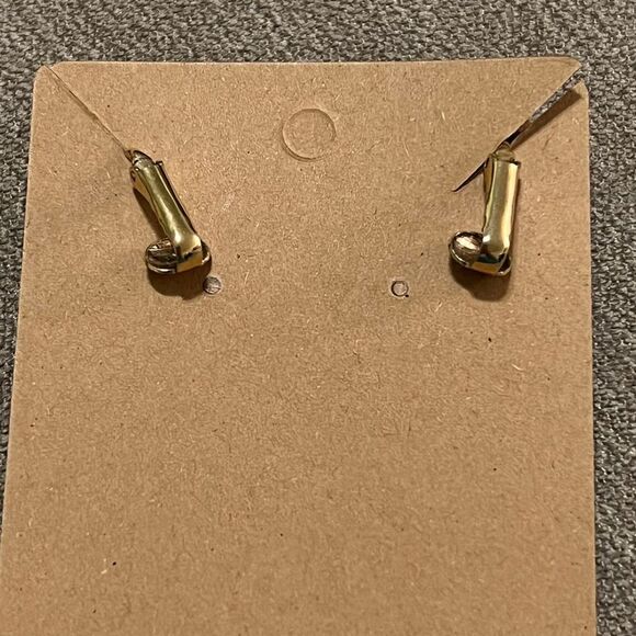 Sarah Cov Gold Tone Vintage Clip On Earrings - Picture 6 of 9